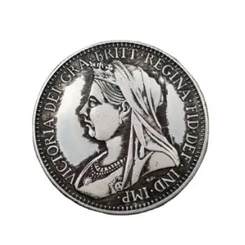 1951 Elizabeth Mince Britská Kráľovná Kôň Meč Mince Rytier Mincí Domáce Dekorácie Kolekcia Pamätných Mincí Remeslá