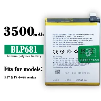 BLP681 100% Pôvodnej Náhradné Batérie Pre OPPO BLP-681 Mobilný Telefón R17 F9 4+64 G 3500mAh Vstavaný Lithium Najnovšie Batérie