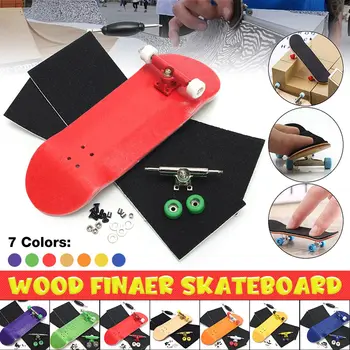Drevené Prst Korčuľovanie Doske Stola Hru Toy Dieťa Mini Hmatníkom Prst Skúter Skate Repair Tool Skateboard Montážna Sada