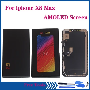 Nové AMOLED Displej Pre iphone XS MAX LCD DISPLEJ Dotykový Displej Digitalizátorom. Montáž pre IPHONE XS MAX OEM OLED LCD Opravy dielov