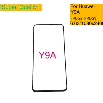 Pre Huawei Y9a Dotykový Panel Predný Vonkajšieho Skla Y9A FRL-22 FRL-23 FRL-L22 LCD Objektív S OCA Náhradné