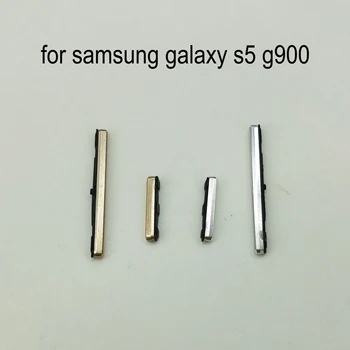Pre Samsung Galaxy S5 G900F G900H G900I G900 i9600 G900FD G900MD Telefón Bývanie Rám Hlasitosti Tlačidlo Napájania Na Vypnutie Bočné Tlačidlo Zlato