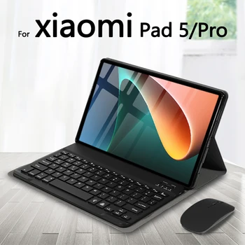 Pre Xiao Mi Pad 5 Pro Bezdrôtovej Bluetooth Klávesnice Prípade Funda Pre Tablet Xiao MI PAD 5 Inteligentný Kryt Klávesnice Magnetické Prípadoch